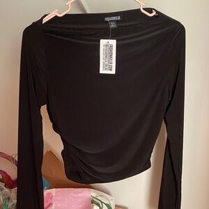 ASOS Black Long Sleeve Blouse